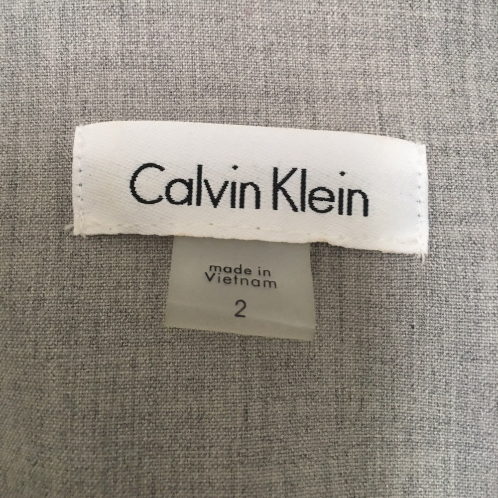 Calvin Klein asymmetrical zip up dress